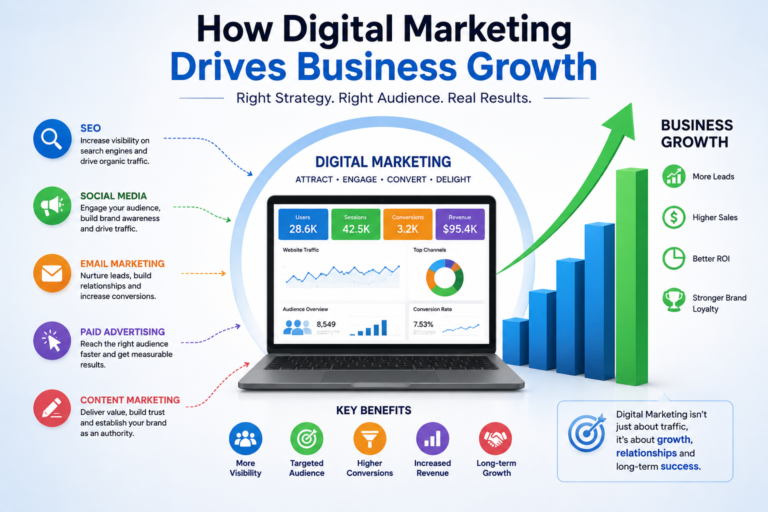 ChatGPT said: Digital Marketing strategy for traffic, conversions, revenue, and growth